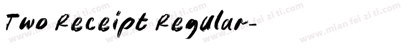 Two Receipt Regular字体转换